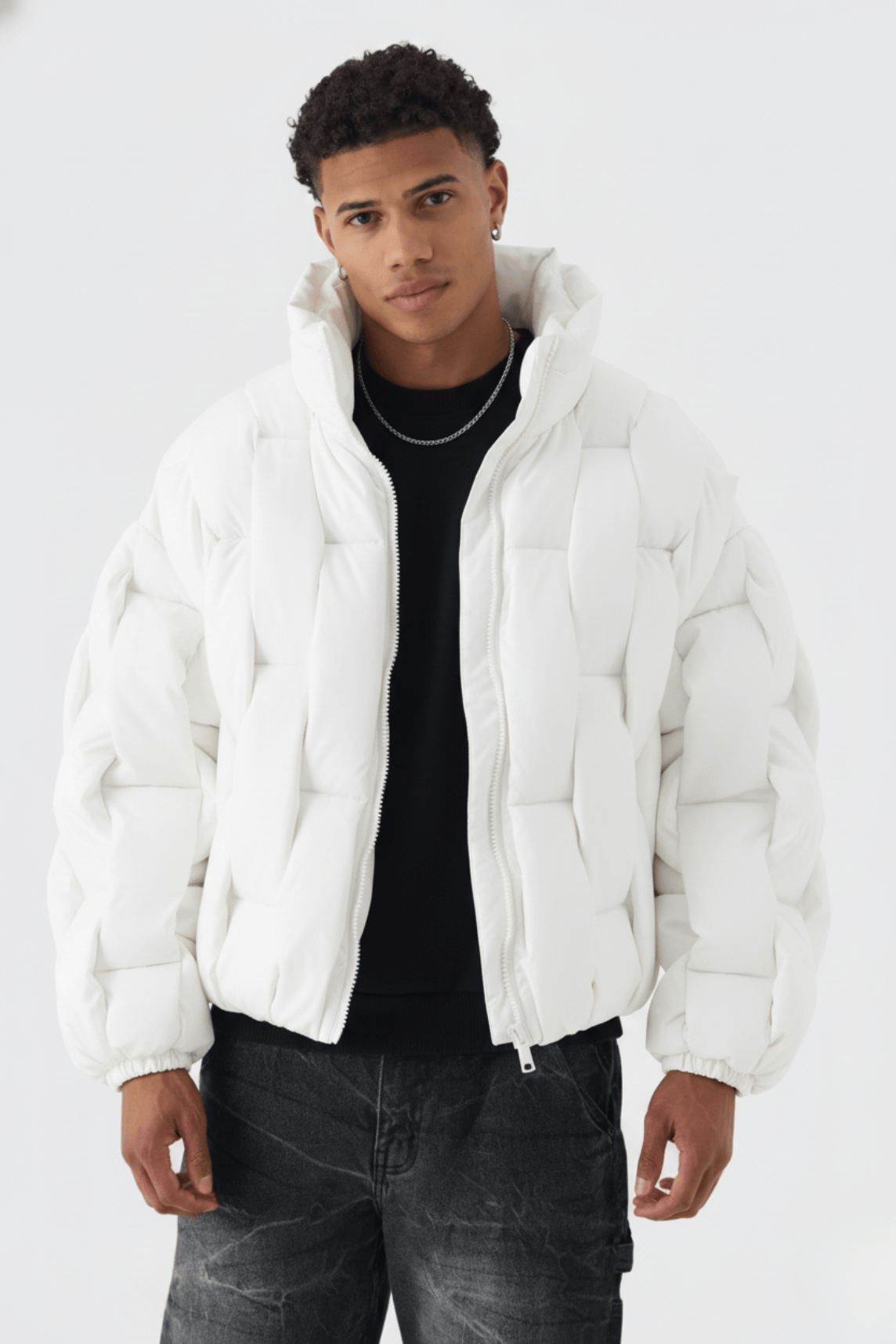 Hand-Weft Puffer Jacket