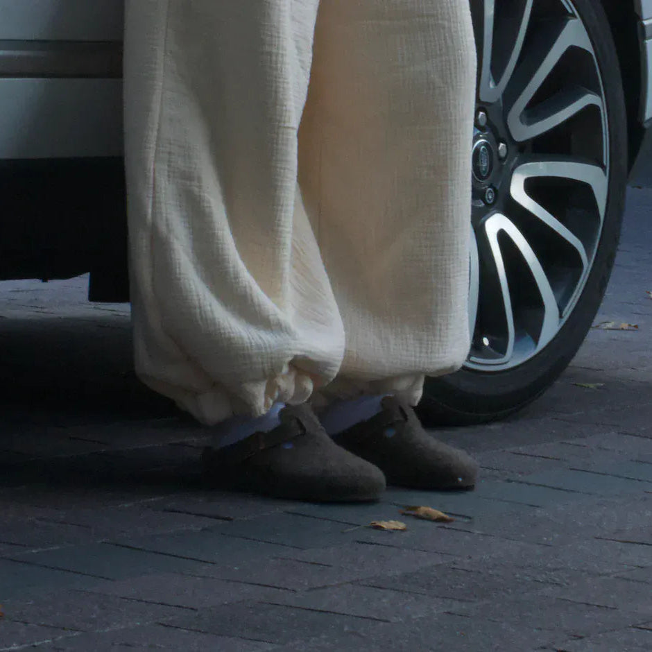 Low Rise Coffee Pants - Beige