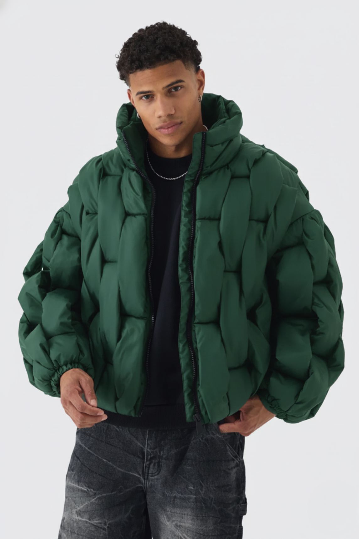 Hand-Weft Puffer Jacket
