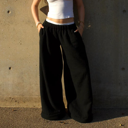 Low Rise Coffee Pants - Black