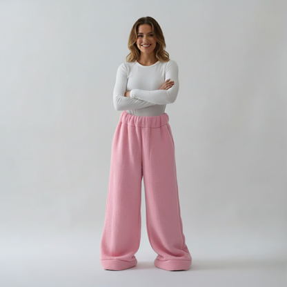 Premium Sherpa Lined Blanket Pants - Pink