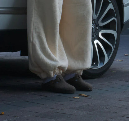 Low Rise Coffee Pants - White