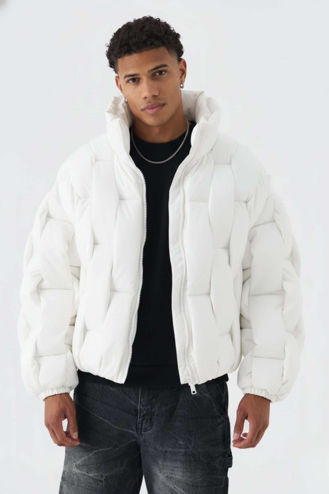 Hand-Weft Puffer Jacket