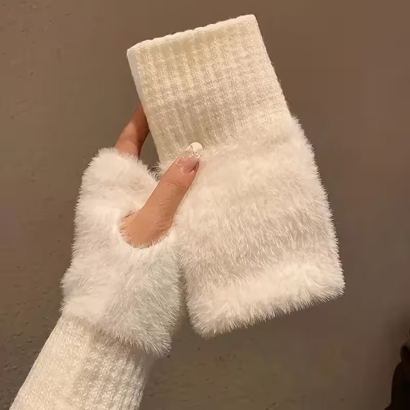 Ultra-Plush Fingerless Gloves