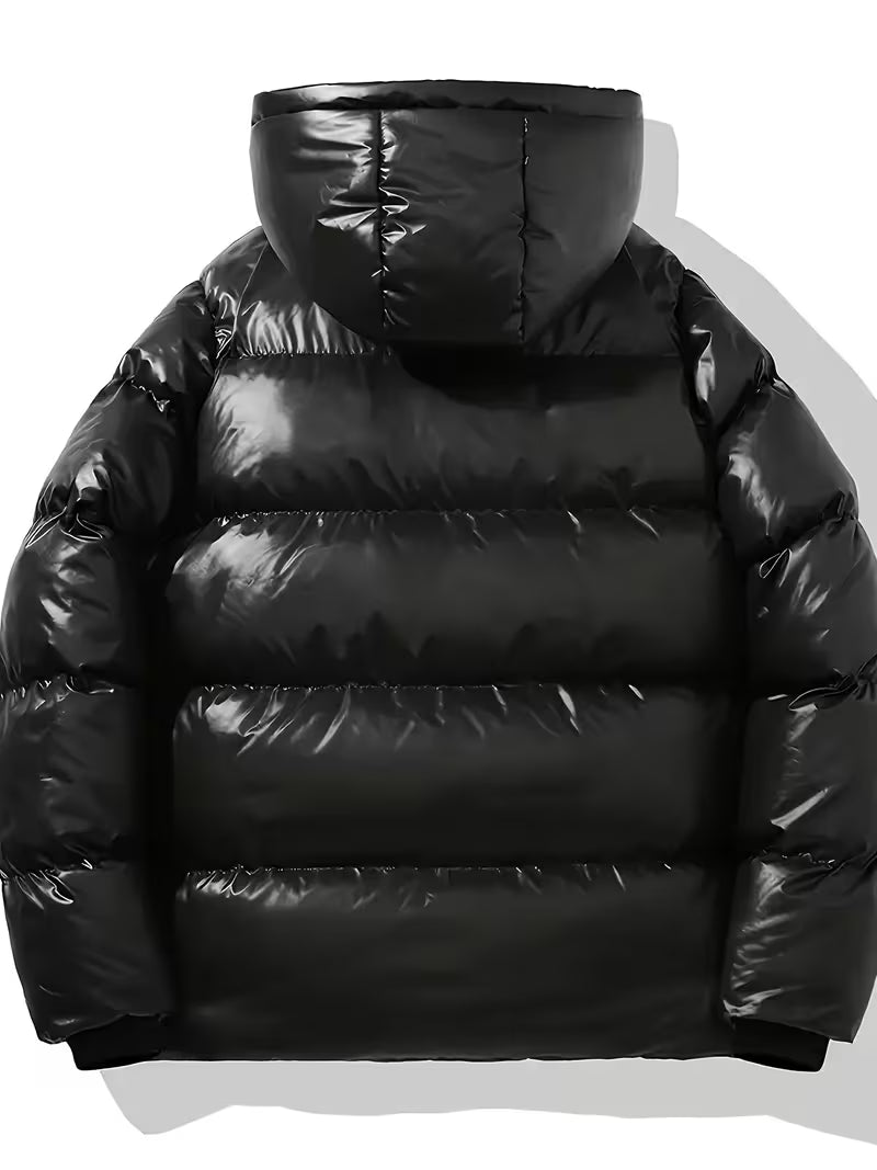 Gloss-coated Puffer Jacket
