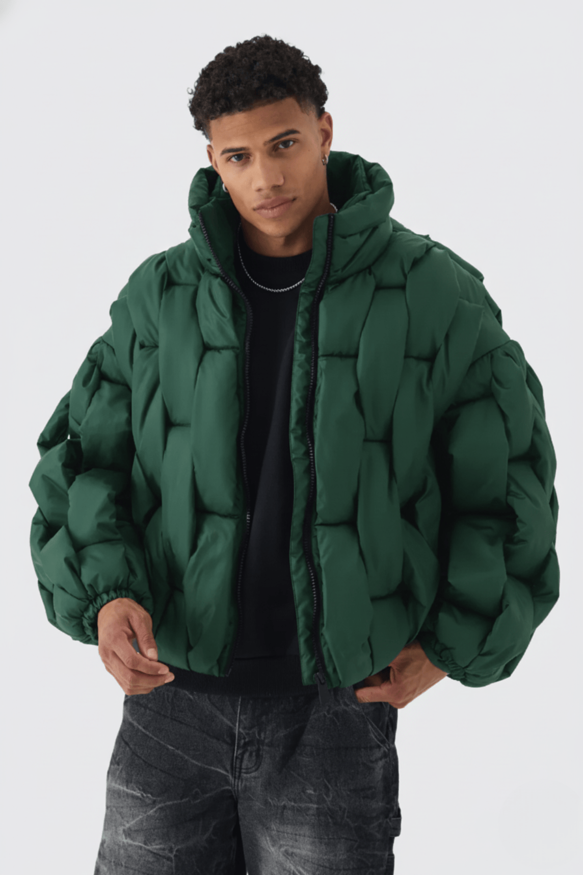 Hand-Weft Puffer Jacket