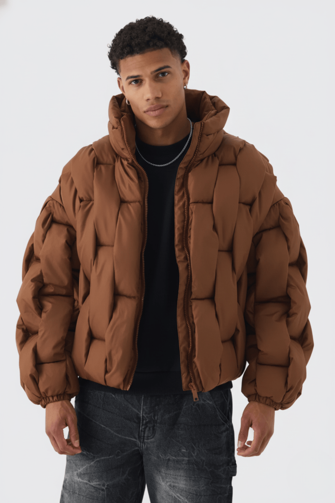Hand-Weft Puffer Jacket
