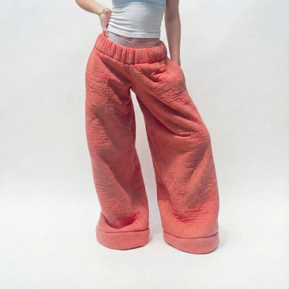 Low Rise Coffee Pants - Orange
