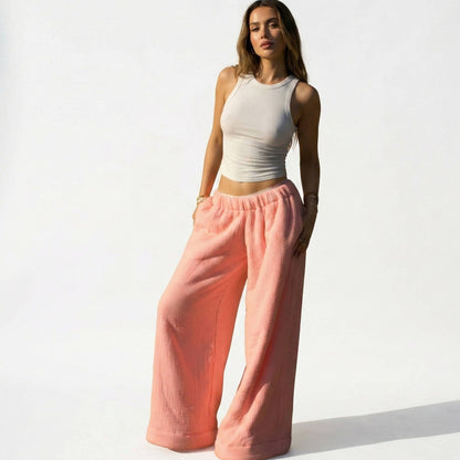 Low Rise Coffee Pants - Pink