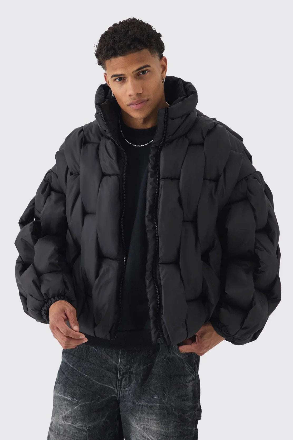 Hand-Weft Puffer Jacket