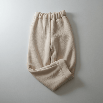 Premium Sherpa Lined Blanket Pants - Beige