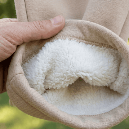 Premium Sherpa Lined Blanket Pants - Beige