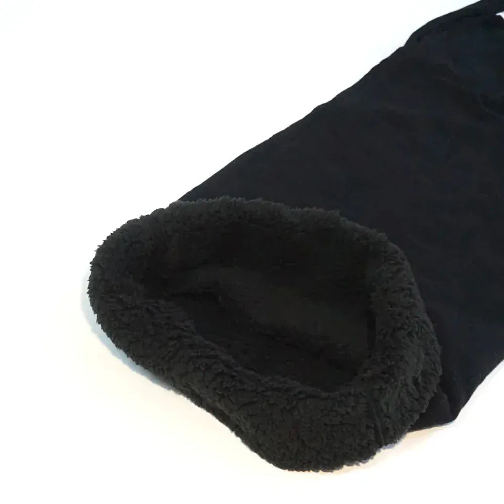 Premium Sherpa Lined Blanket Pants - Black