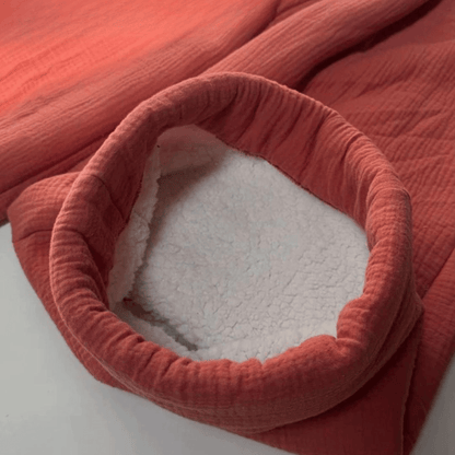 Premium Sherpa Lined Blanket Pants - Orange