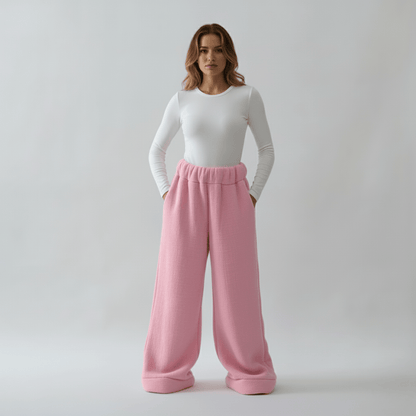 Premium Sherpa Lined Blanket Pants - Pink