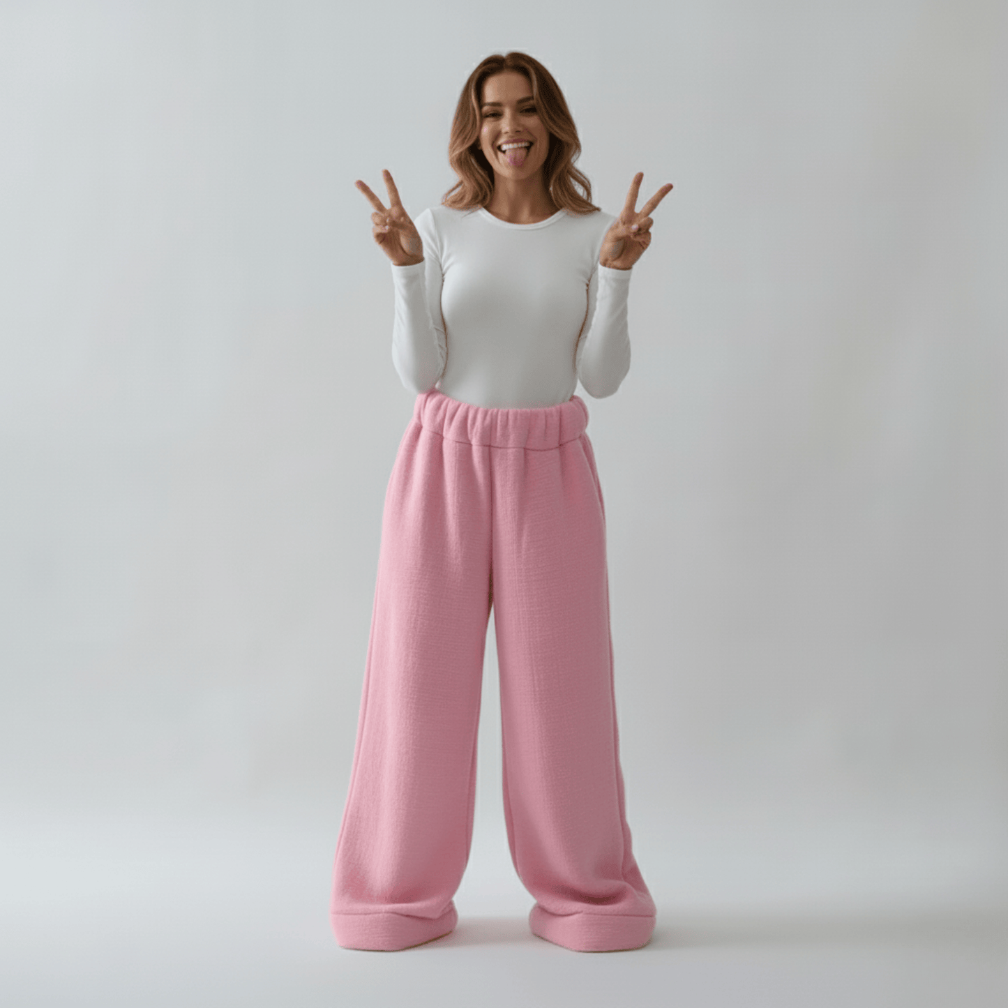 Premium Sherpa Lined Blanket Pants - Pink