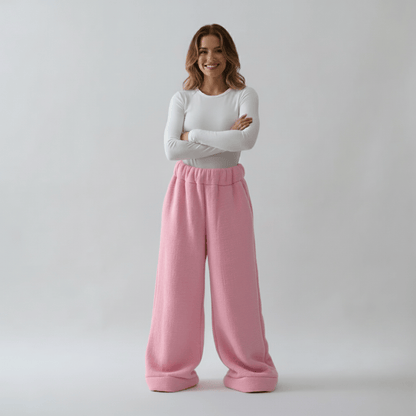 Premium Sherpa Lined Blanket Pants - Pink