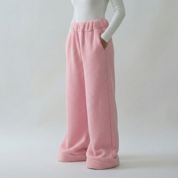Premium Sherpa Lined Blanket Pants - Pink
